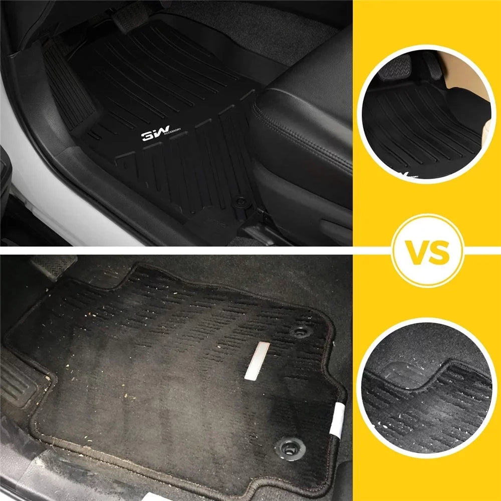 Liner Floor &Trunk mats 4-Door,Black - Jeep Liners Logo Floor All Jeep with JL for Mats&Cargo 3W climate Wrangler 2018-2021 for White Wrangler subwoofer Unlimited JL