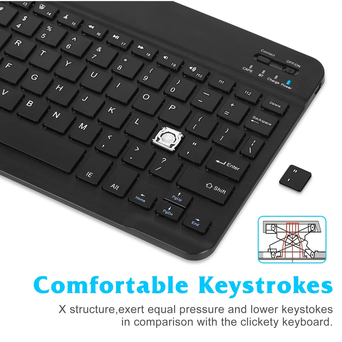 for Keyboard Slim Xiaomi - Combo Mouse Keyboard Mouse 2S and and Bluetooth All Mac/Tablet/iPad/PC/Laptop Ergonomic Ultra Onyx Full-dimension Bluetooth Enabled Black Mi Mix and Rechargeable