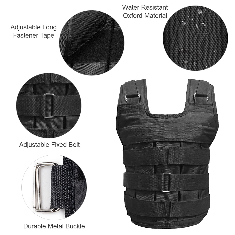 Oxford Jacket Adjustable Loading Vest Weighted Weight 50kg Weight Strength Training Max (Empty) Cloth Meterk Loading Exercise