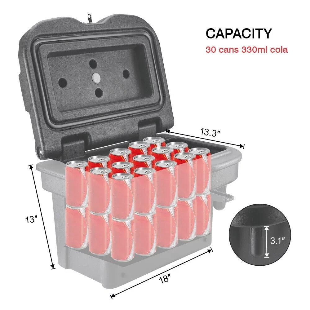 1000 Bed Lock Polaris Box General 2016-2022 570 Black 900 KEMIMOTO Waterproof Combination Storage 500 Ranger with for Box 1000