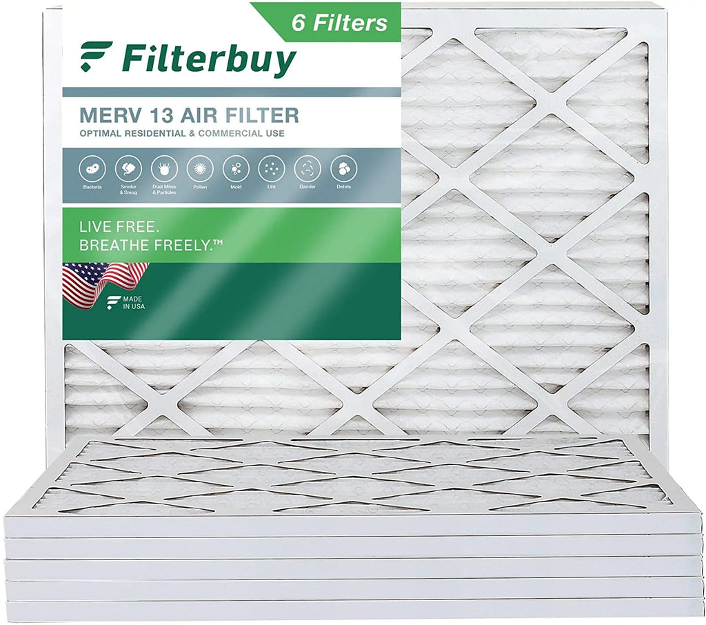 Furnace 14x18x1 13 HVAC (6-Pack) Filterbuy Pleated AC MERV Air Filters