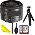 IS - STM 15-45mm Basic EF-M BuzzPhoto Canon f/3.5-6.3 Bundle Lens (Graphite)