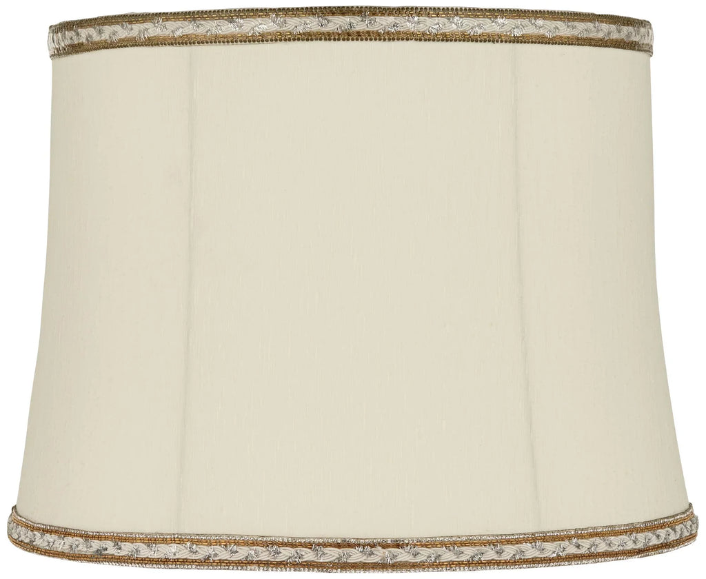 Washer and Top x Springcrest 12" Shades Drum Harp 16" Fitting Lamp Replacement High Milano Cream Medium x Finial Bottom 14"