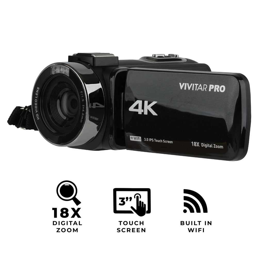 Remote 4K Vision, HD WIFI, Control Vivitar Night Video Digital Camera,