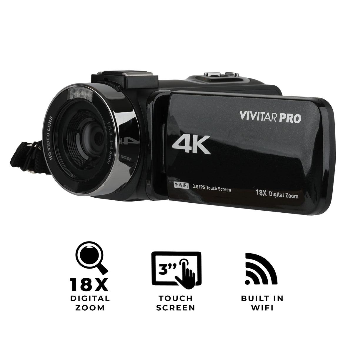 Remote 4K Vision, HD WIFI, Control Vivitar Night Video Digital Camera,