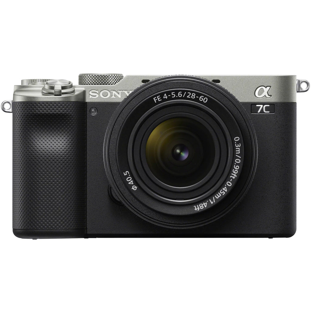 Lens Bundle with + Frame Body + + F4-5.6 with Extra Deco 28-60mm Filters Alpha + Macro Camera ILCE7CL/S Flash Lenses Kit & Full + Battery a7C Telephoto Accessories Mirrorless Gear Case 7C Silver
