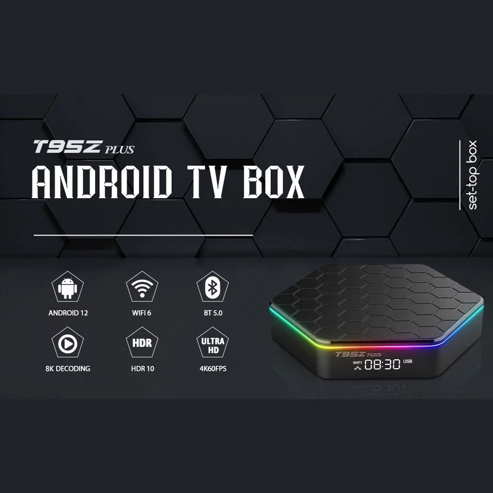 6K JahyShow Smart Stream Quad T95Z - Box TV Plus 4+128G Android Player, Core 12.0 HD