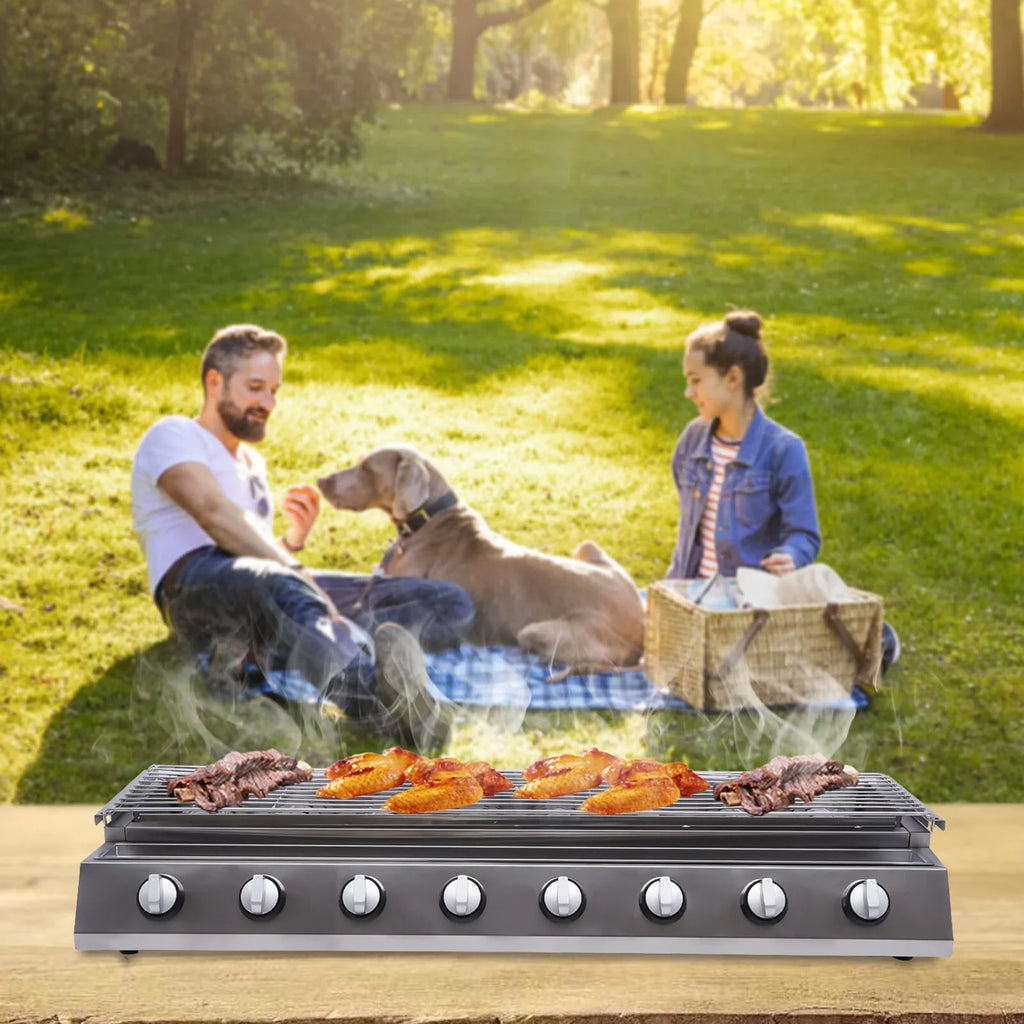 Barbecue Steel Picnic, Grill for Stainless Grill Gas Home YIYIBYUS Garden Party BBQ Patio