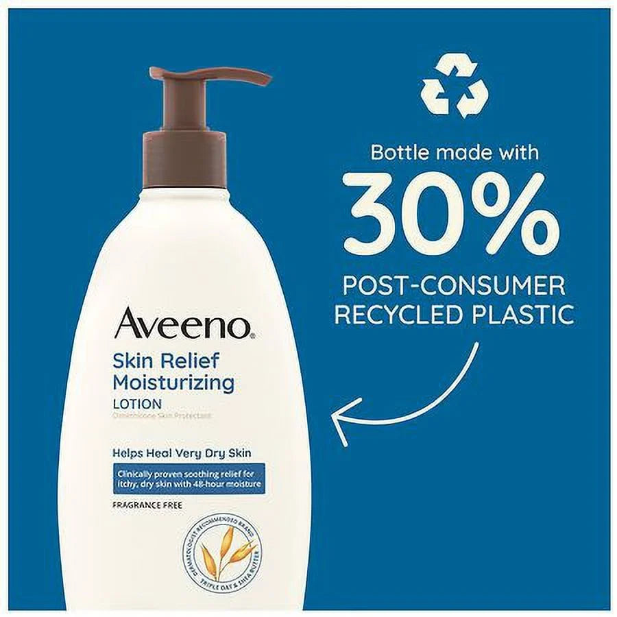 Lotion Skin fl Dry Skin 33.0 Relief Aveeno Moisturizing oz Very Fragrance-Free for