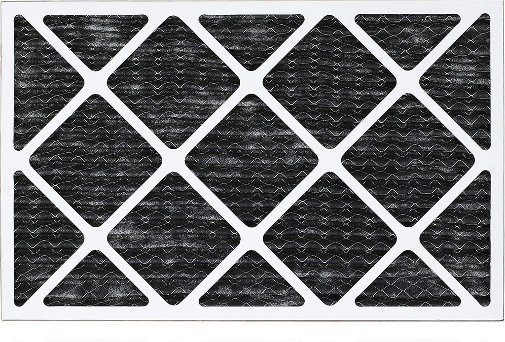 MERV HVAC 8 Furnace Pleated Eliminator Carbon Filterbuy (4-Pack) 14x25x1 with AC Odor Air Filters Activated