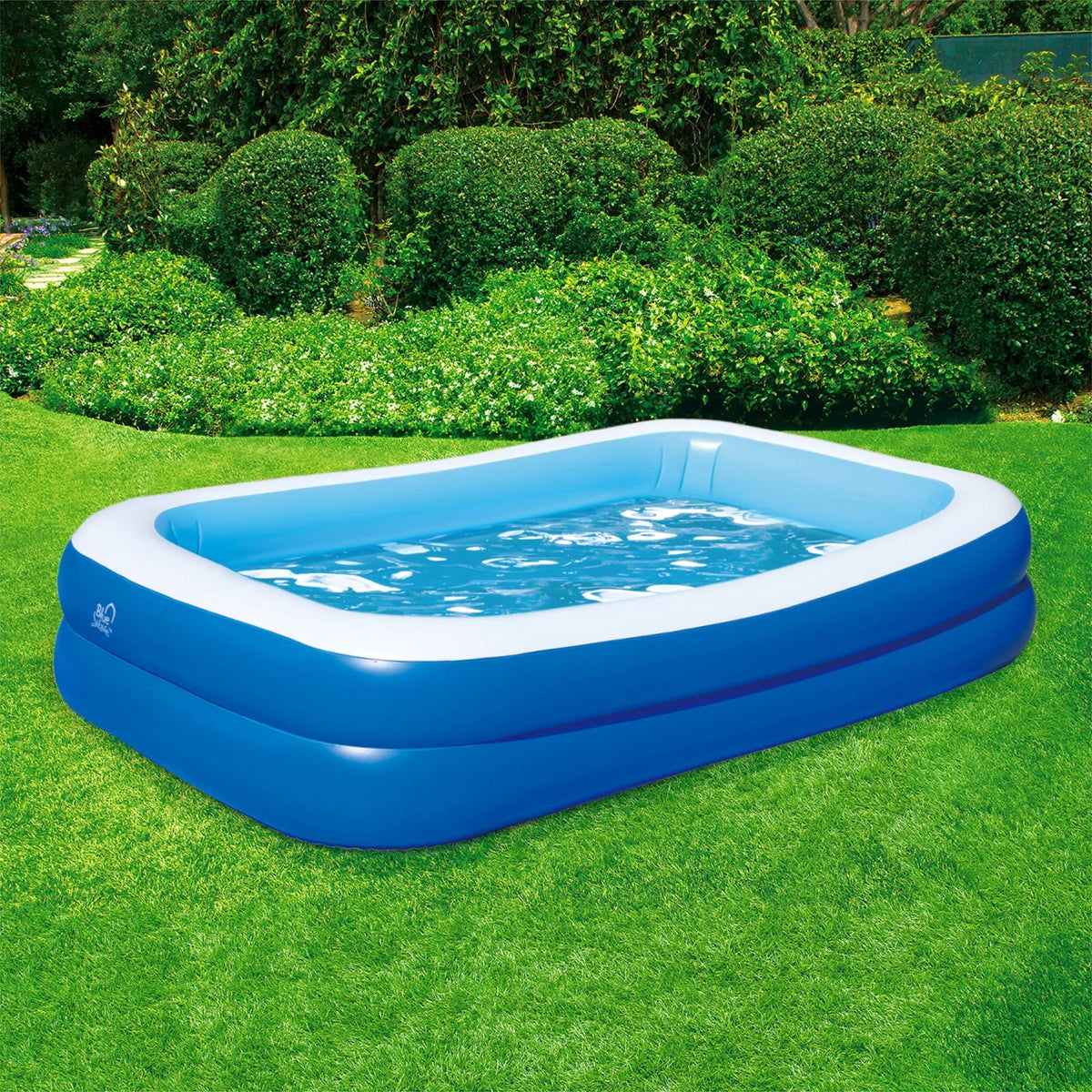 x Family 69" 103" Deep Inflatable Pool Rectangular 22" x Blue Wave w/Cover