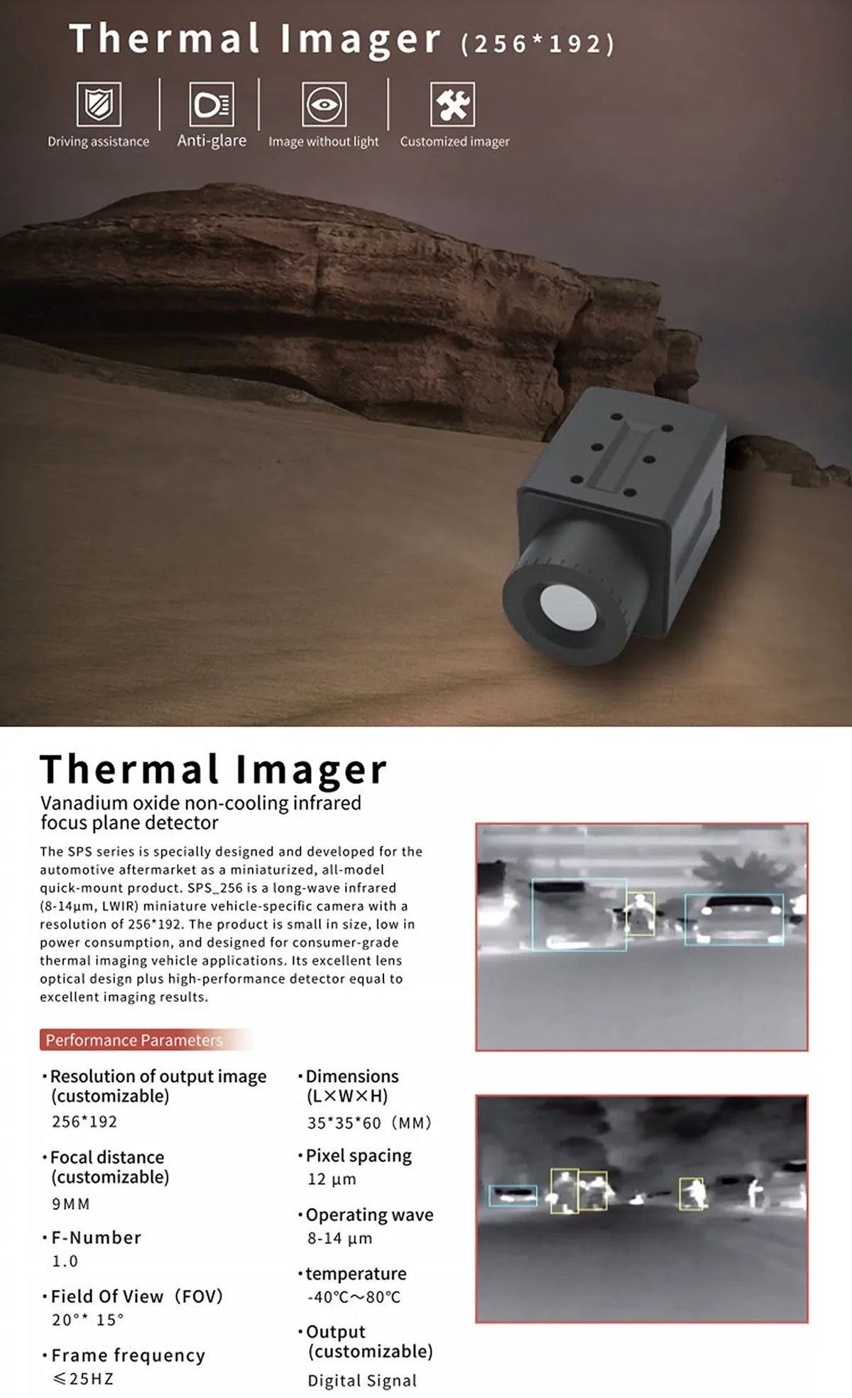 Night Night Avoid IP67 Obstacles Camera Box Auto Image Cars Driving Car Thermal Waterproof Vision Camera Black Car System Infrared Car for Vision