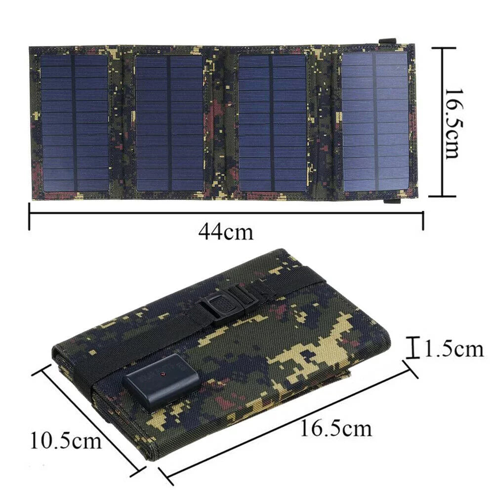 Solar Bank USB Hiking Panel exterior Power Camping JLLOM Charger Folding 80W Phone