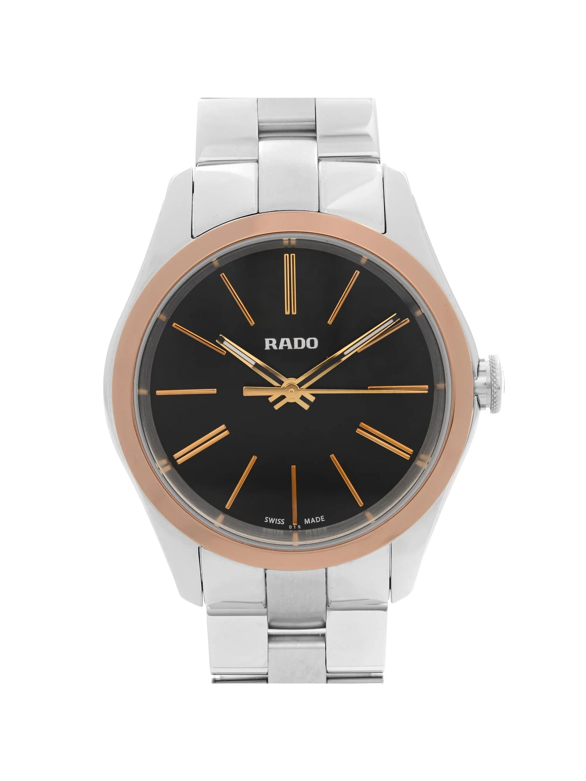 Ladies Hyperchrome 31mm Black Dial Stainless Rado Quartz Steel Watch R32976163