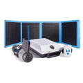 Paddle with 378 Marine Kit Battery,Perfect - Trolling Watercraft, Motor Electric Solar Panel Bixpy for Inflatable Kayak, Boards Outboard SUN80 Wh K-1 with