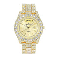Hip ST10535 (ST10535-LN Blinged Raymond Out Gold) Hop Date Watch Read Diamond Designer &Day Mens - Rocks Timepiece and w/Easy Iced Dials- Out Colorful Fully Charles Big