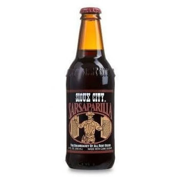 Sioux (24 12 City Glass - Bottles) Sarsaparilla Oz