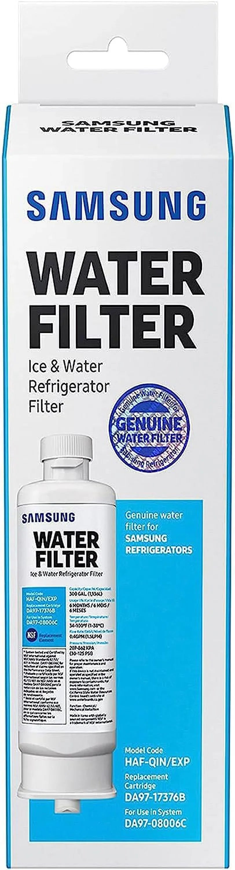 Pack liquid of DA9717376B Refrigerator HAF-QIN/EXP HAF-QIN, 6 Filter RF23M8070SG DA97-17376B