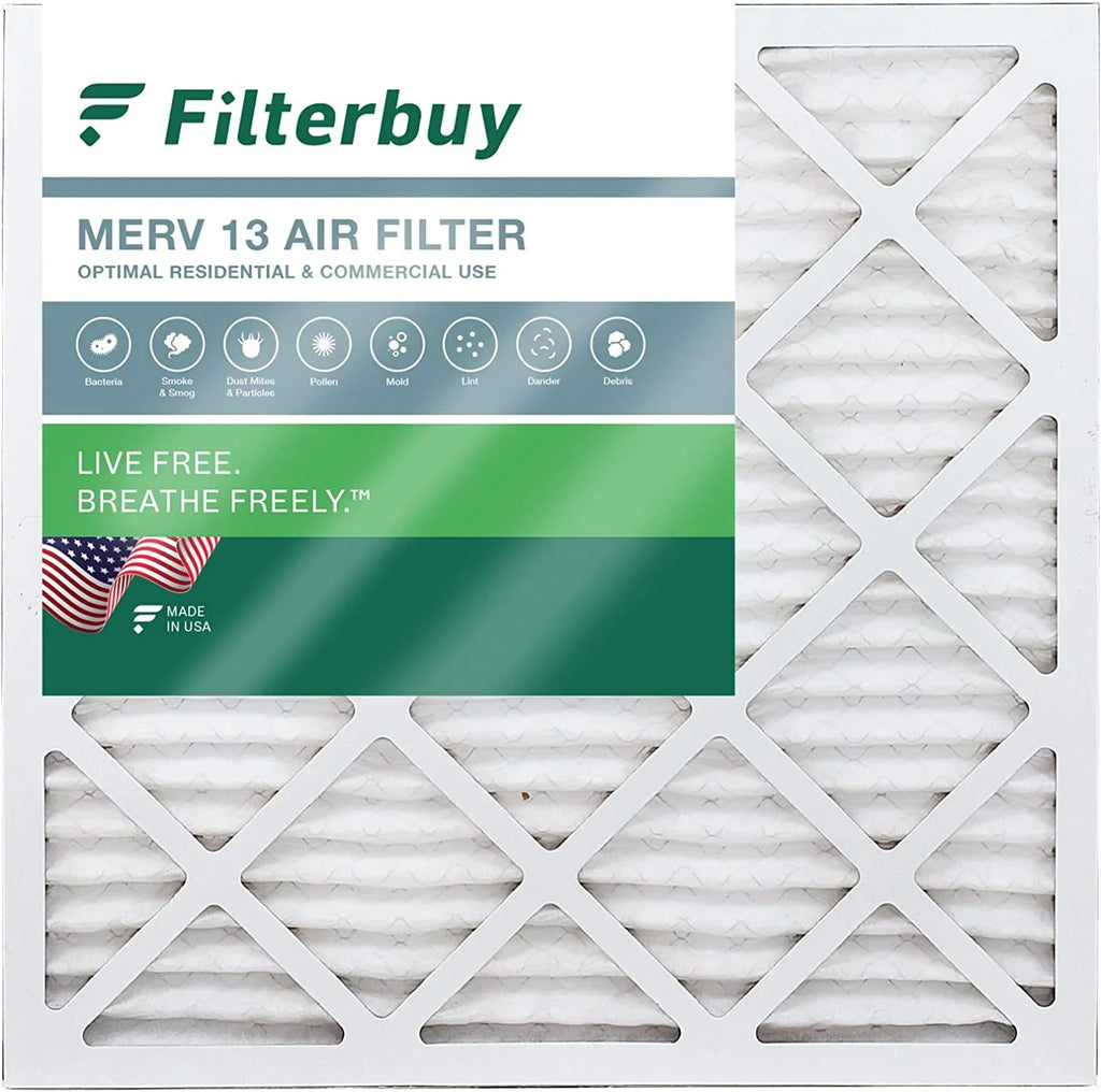 HVAC Filterbuy 13 Air (1-Pack) AC Filters 12x12x2 Furnace MERV Pleated