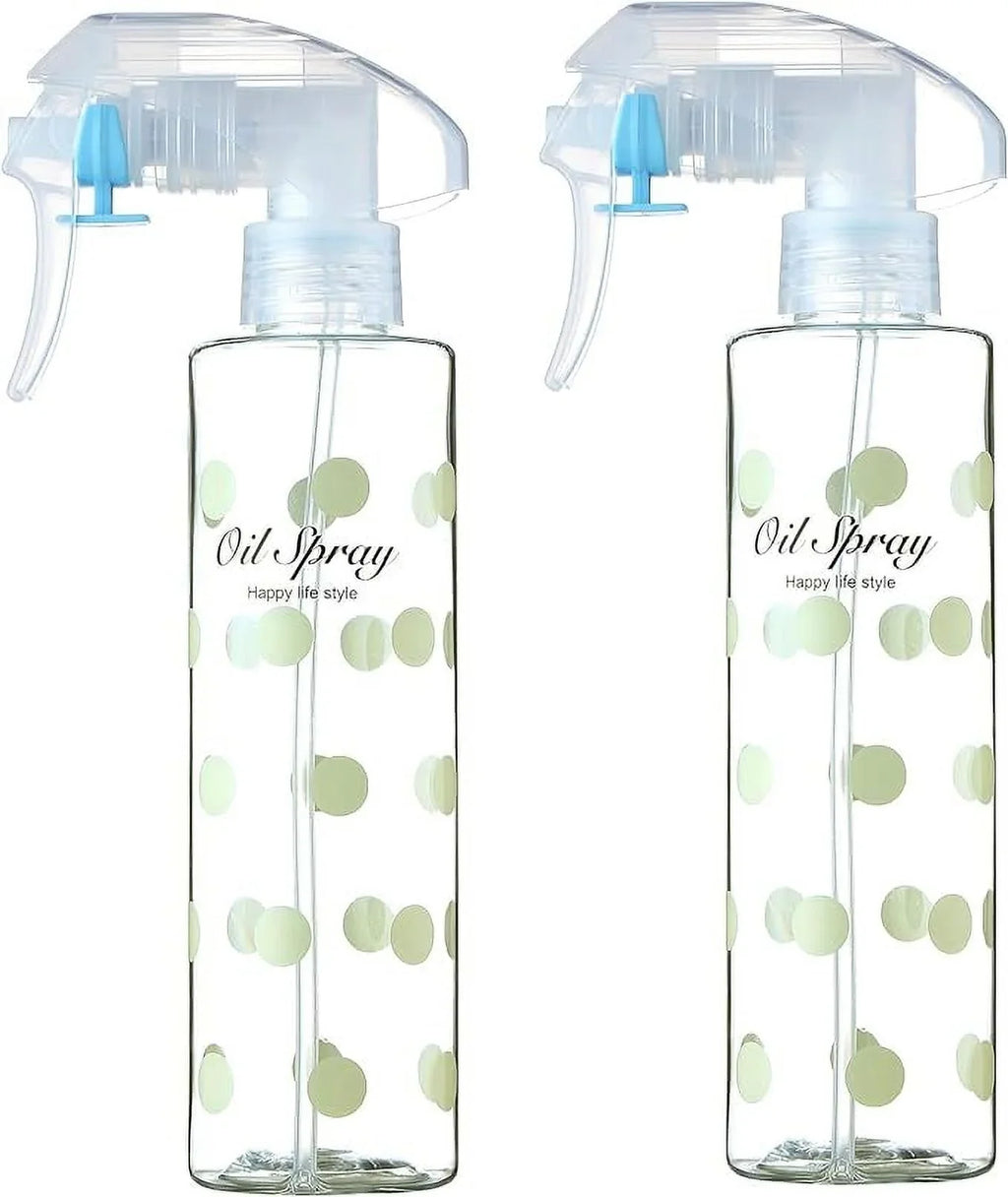 Oil Bottle 2 Oil Refillable Mister Cooking Kitchen Set - Non-Aerosol Oil (200ml/7oz) Olive and Grill Sprayer of