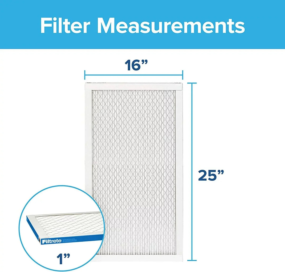 Living dimensions Ultimate Air Filtrete 13, 0.78 x 24.69 exact MERV 16x25x1 Healthy Filter 4-Pack MPR Allergen, x 15.69 1900
