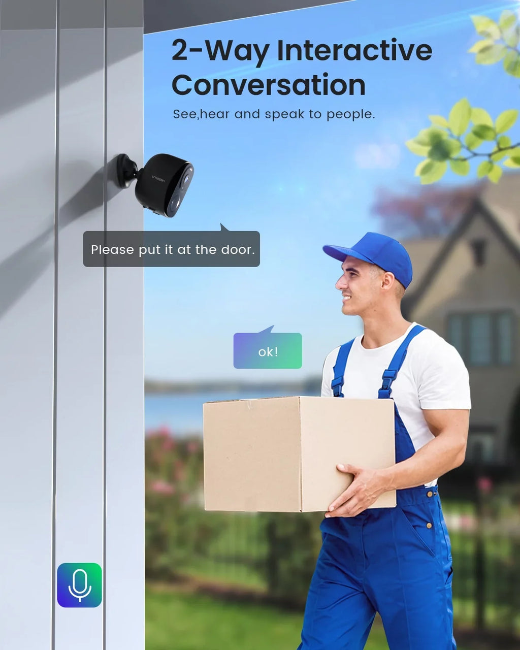 Security Color WiFi, Security White exterior Night Solar Vision, Camera View, Siren, 360° Camera, exterior PTZ Spotlight 2K/3MP & Wireless