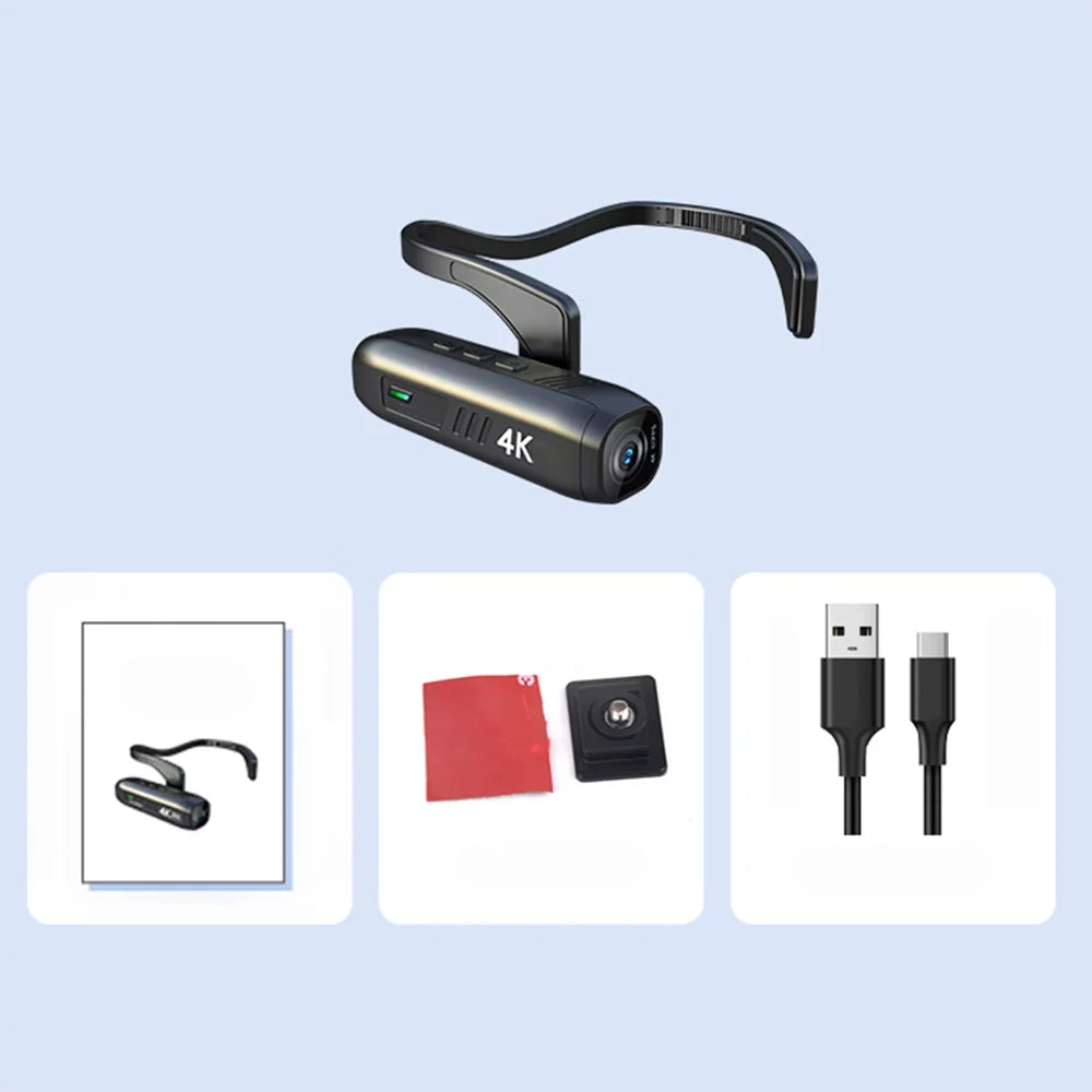APP Vlog Camera Video Lens, WiFi Camera Sport Radirus-2 Video with for Camcorder, 120°Wide 4K Recording Angle Control