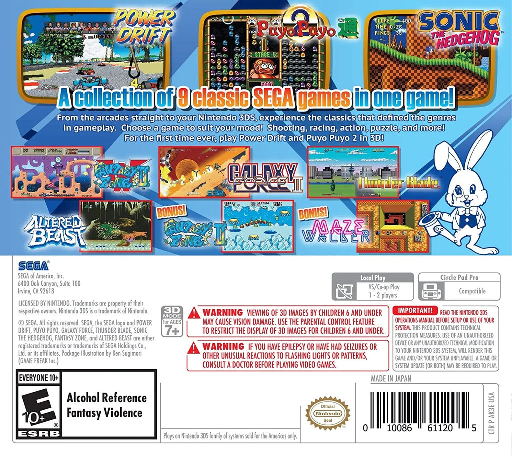 [Nintendo Collection 3D Classics 3DS] Sega