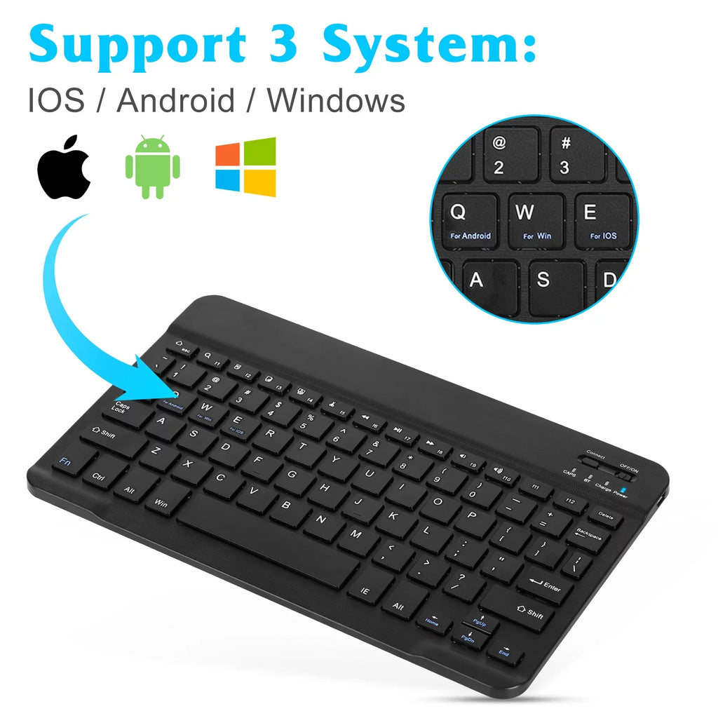 for Keyboard Slim Xiaomi - Combo Mouse Keyboard Mouse 2S and and Bluetooth All Mac/Tablet/iPad/PC/Laptop Ergonomic Ultra Onyx Full-dimension Bluetooth Enabled Black Mi Mix and Rechargeable