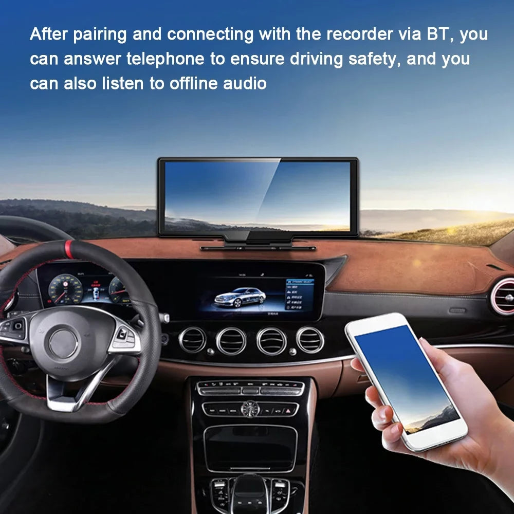 10.26in Auto APP Car Mobilephone Docooler Car Multi-language Video Multi- AUX Car Camcorder Car Camera Control Console BT Camera Rearview Car Recorder