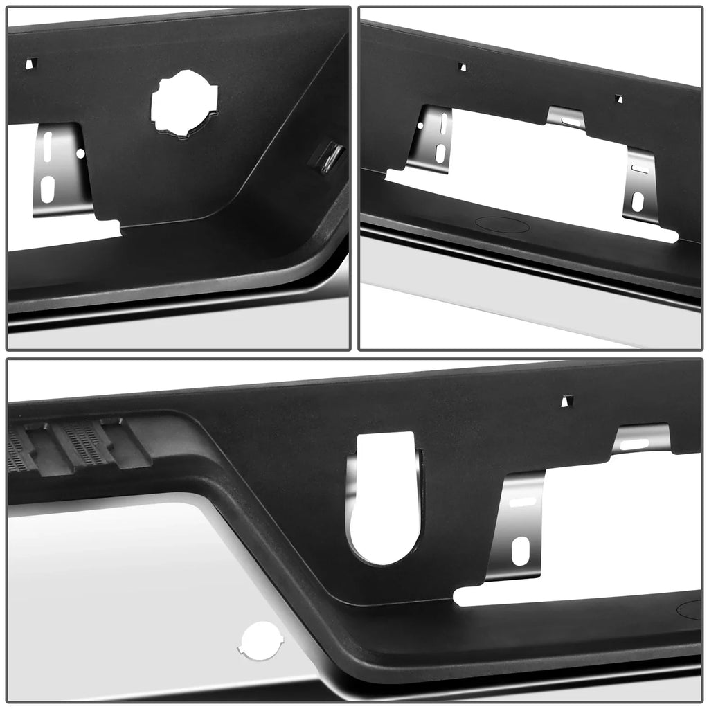 Step Bumper Sensor STEPBUM-10068 Sierra Silverado With For Parking 2019-2023 Rear Chrome DNA Holes Motoring