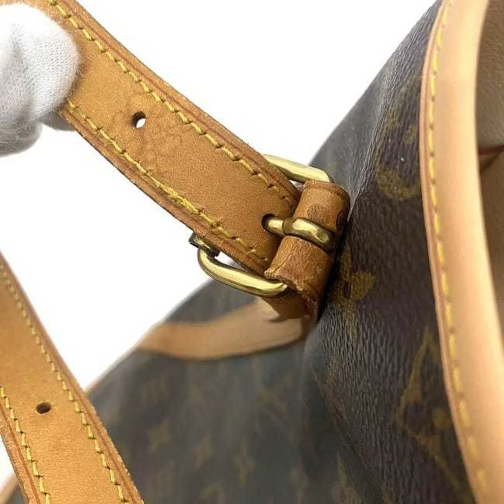 Leather Monogram VI0914 Women's Bucket Canvas Pre-Owned M42236 Brown Bag GM Nume (Fair)