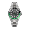 Japan Deep Bezel Triple Watches liquid Pro Resistance Movement Swimming Black 1250M Wrist Marine Oceaneva™ with Dive Green - Seal Screw Down - Case Men Watch Explorer Automatic - For Back Diver GMT