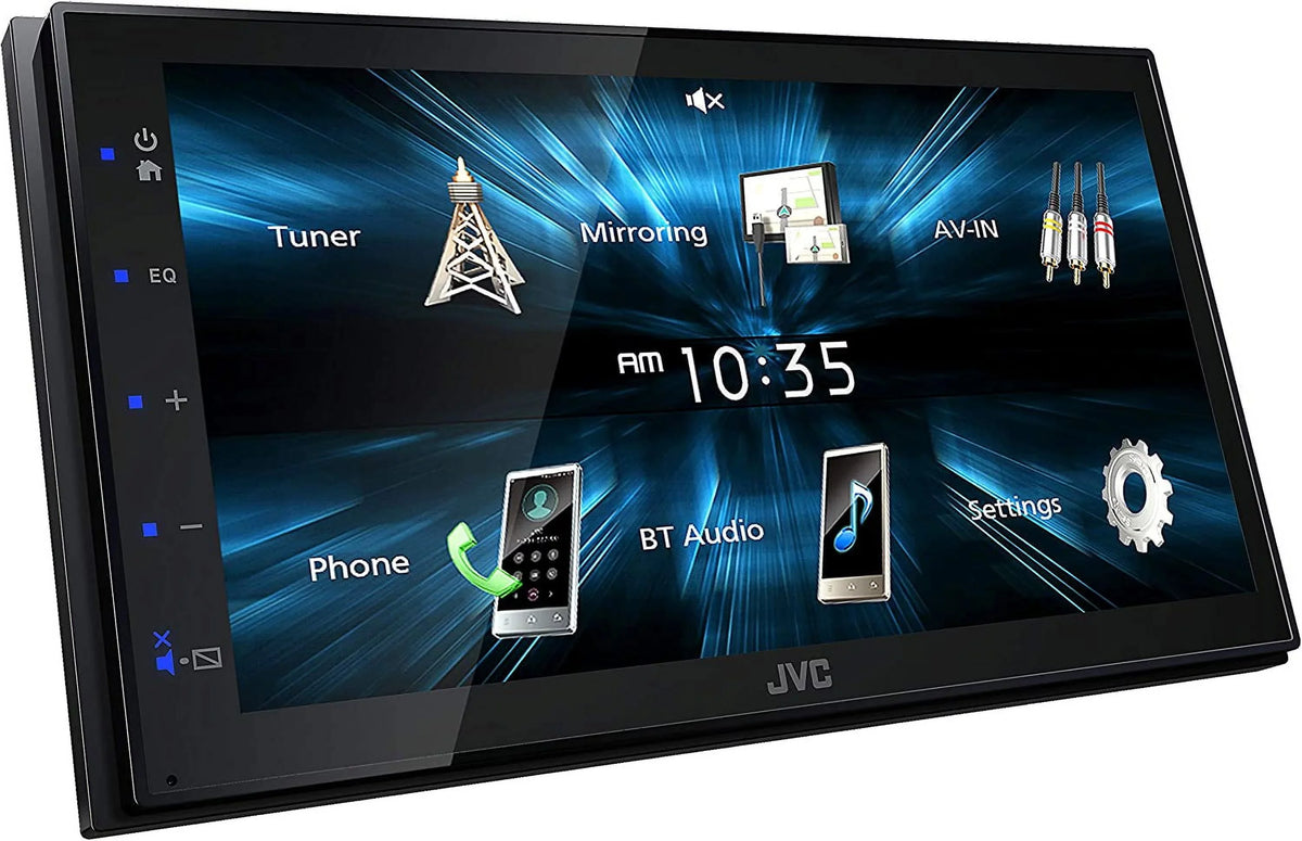 MP3 Display Bluetooth EQ Double KW-M150BT JVC Receiver with Port 13-Band USB 6.75" Player Car Radio Touchscreen AM/FM DIN Stereo