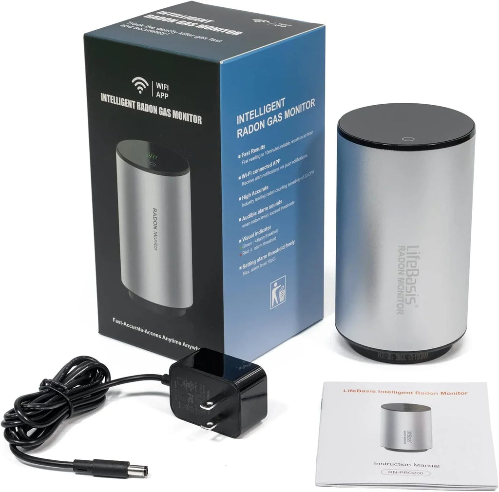 Radon Home Fast Detector Capture Monitor Fluctuating Basis of Life Radon Smart Levels for