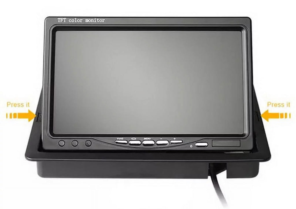 RV 18 12V/24V for parking TFT Monitor LED cable Truck Vision+32 reverse feet LCD Night Car IR 7inch with camera Bus Van Car system