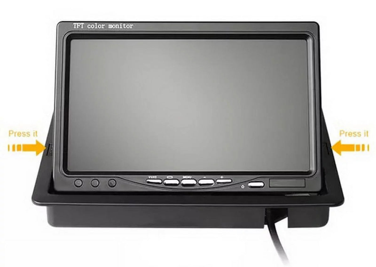 RV 18 12V/24V for parking TFT Monitor LED cable Truck Vision+32 reverse feet LCD Night Car IR 7inch with camera Bus Van Car system