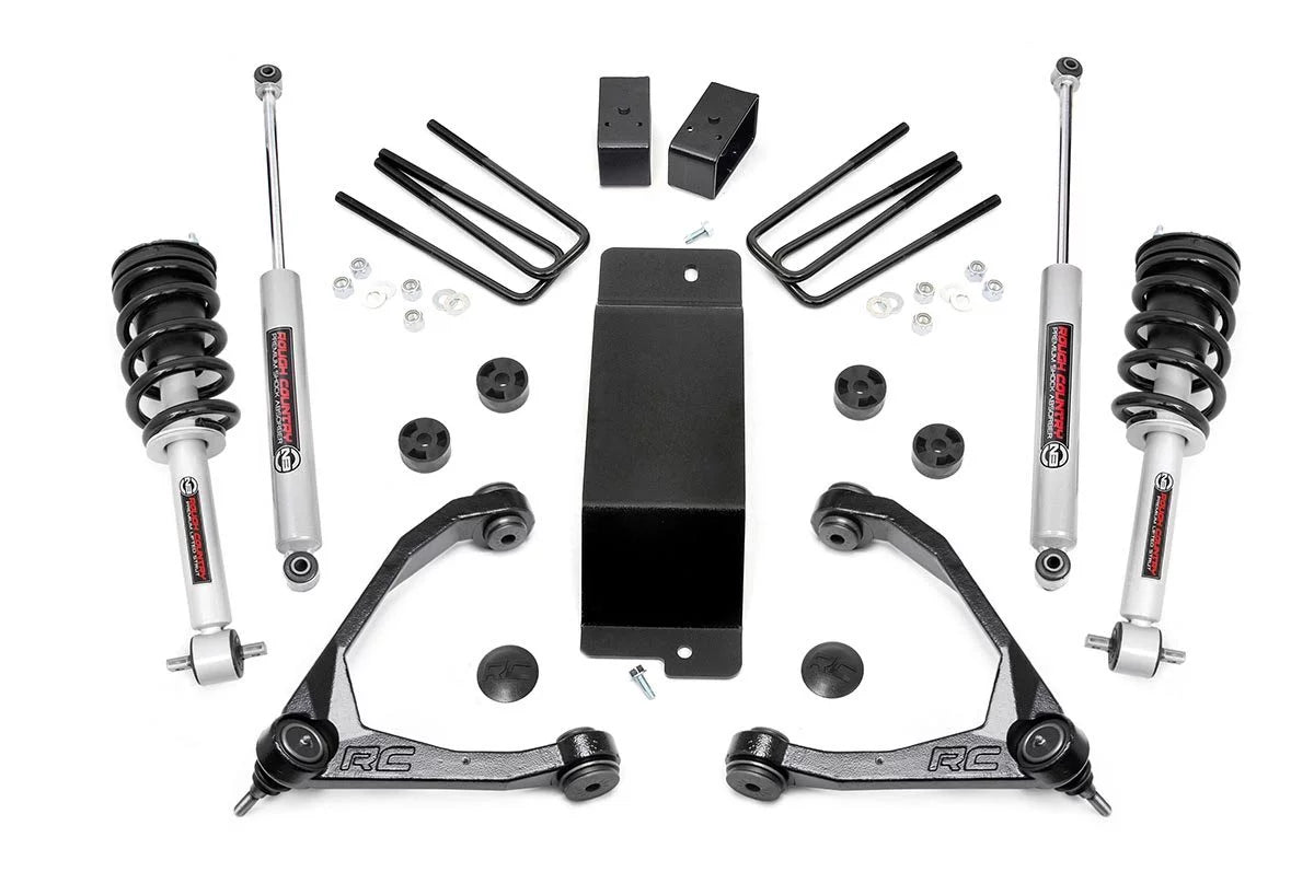 Country | Kit 19432 N3 Lift 1500 Chevy 2014-2018 Sierra (fits) | Rough 3.5" Struts/Shocks 4WD Loaded GMC Silverado