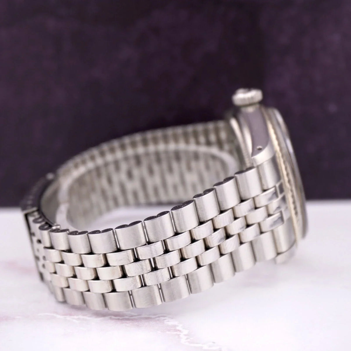 Mens Steel Dial Datejust Watch 36mm Silver 1601 Jubilee Linen Band