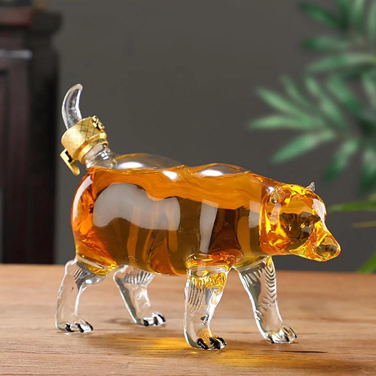 2x Decoration Shape Animal Decanter Novelty