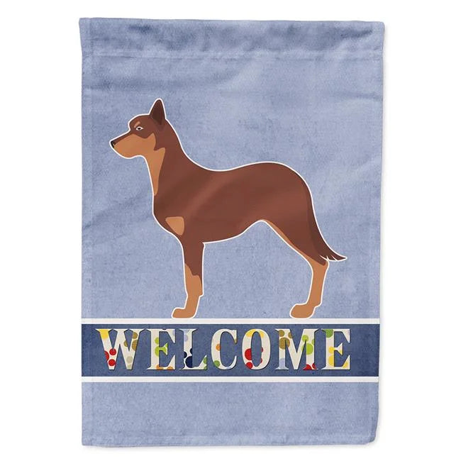 Australian Flag Kelpie Welcome Dog Garden dimension