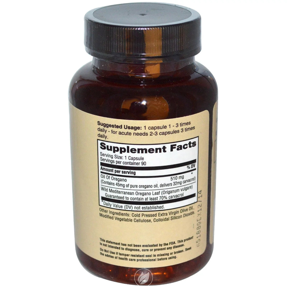 Natural, Oil California of EA 2 1/90 CAP by Wild Pack Oregano