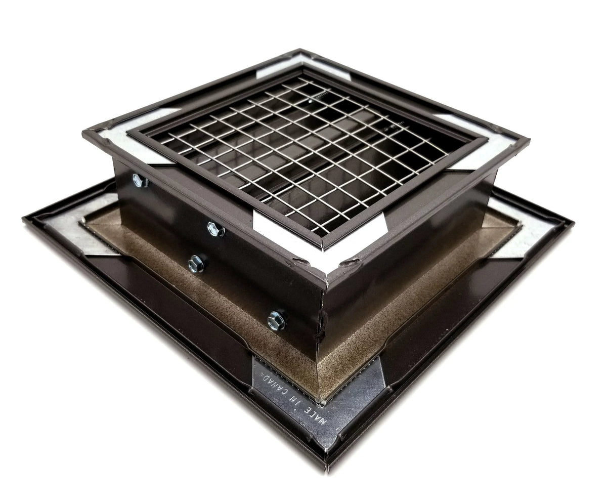 Walls - Crawl & Mesh 9.5h Vent & - HVAC Aluminum Grille Brown for Crawlspace x - 17.5w Exterior Screen X with Rain Outer Space 16"w Vent Dimensions Waterproof Air 8"h