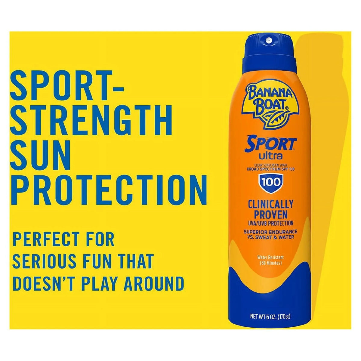 Banana Sunscreen Boat Clear SPF Spray 100 Ultra Sport