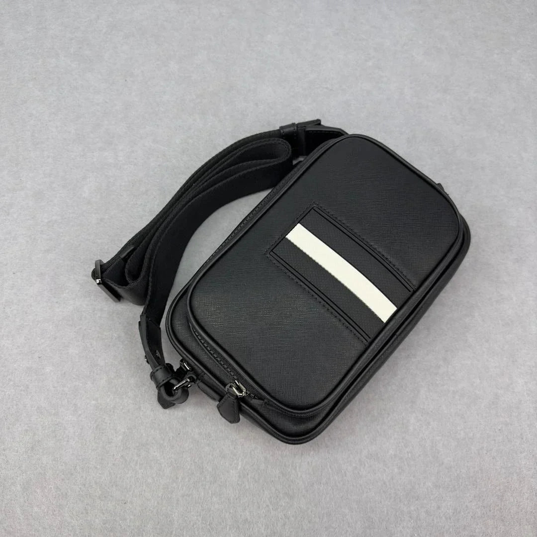 Bag Bag Bag Business Commuter Chest Men's Genuine Luxury Casual Crossbody High Shoulder Bag Leather design Shoulder B grade