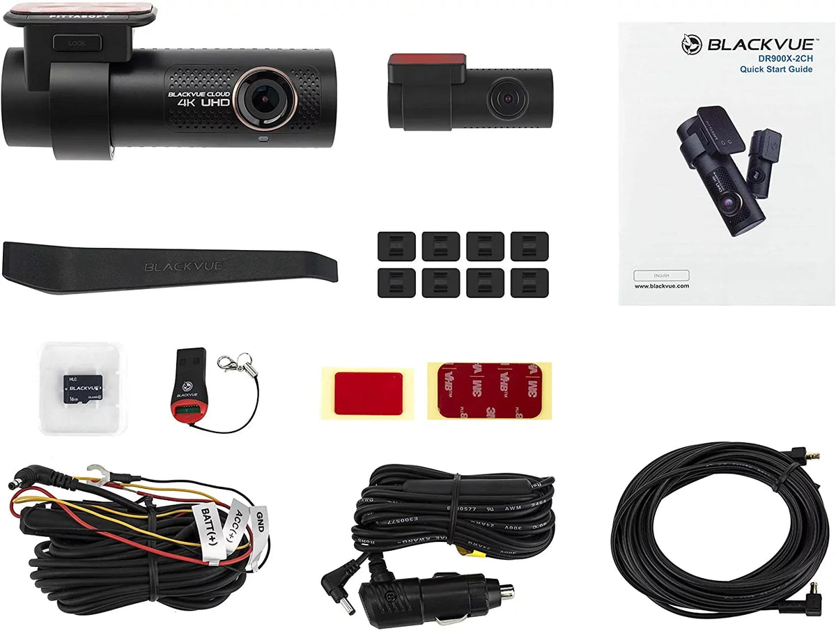 Module LTE Optional Cloud BlackVue DR900X-2CH CM100 UHD 4K 32GB Dashcam Card with Microsd