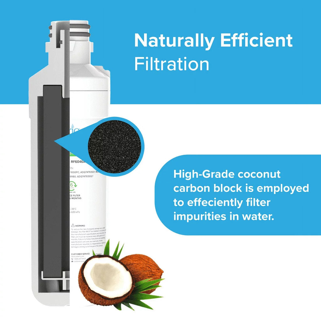 6046A Filter LGLT1000P, Compatible Replacement With LT1000PCS, ADQ74793501 Brio liquid LT-1000PC, Refrigerator LT1000PC,