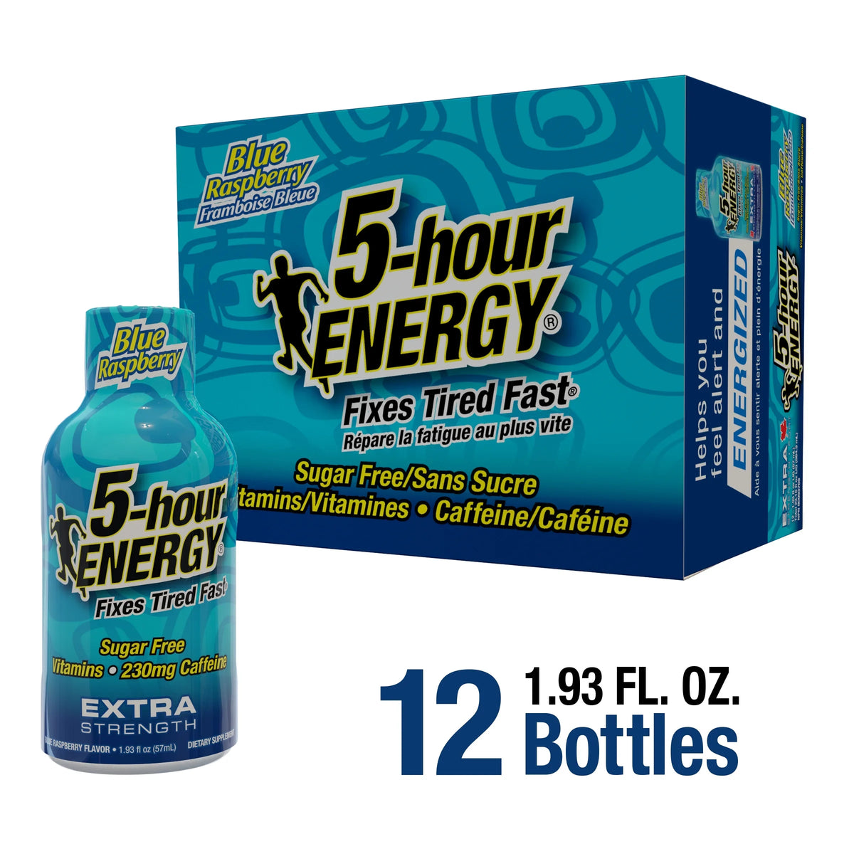 ENERGY Shot, Strength, 12 Extra Blue Count Raspberry, 5-hour