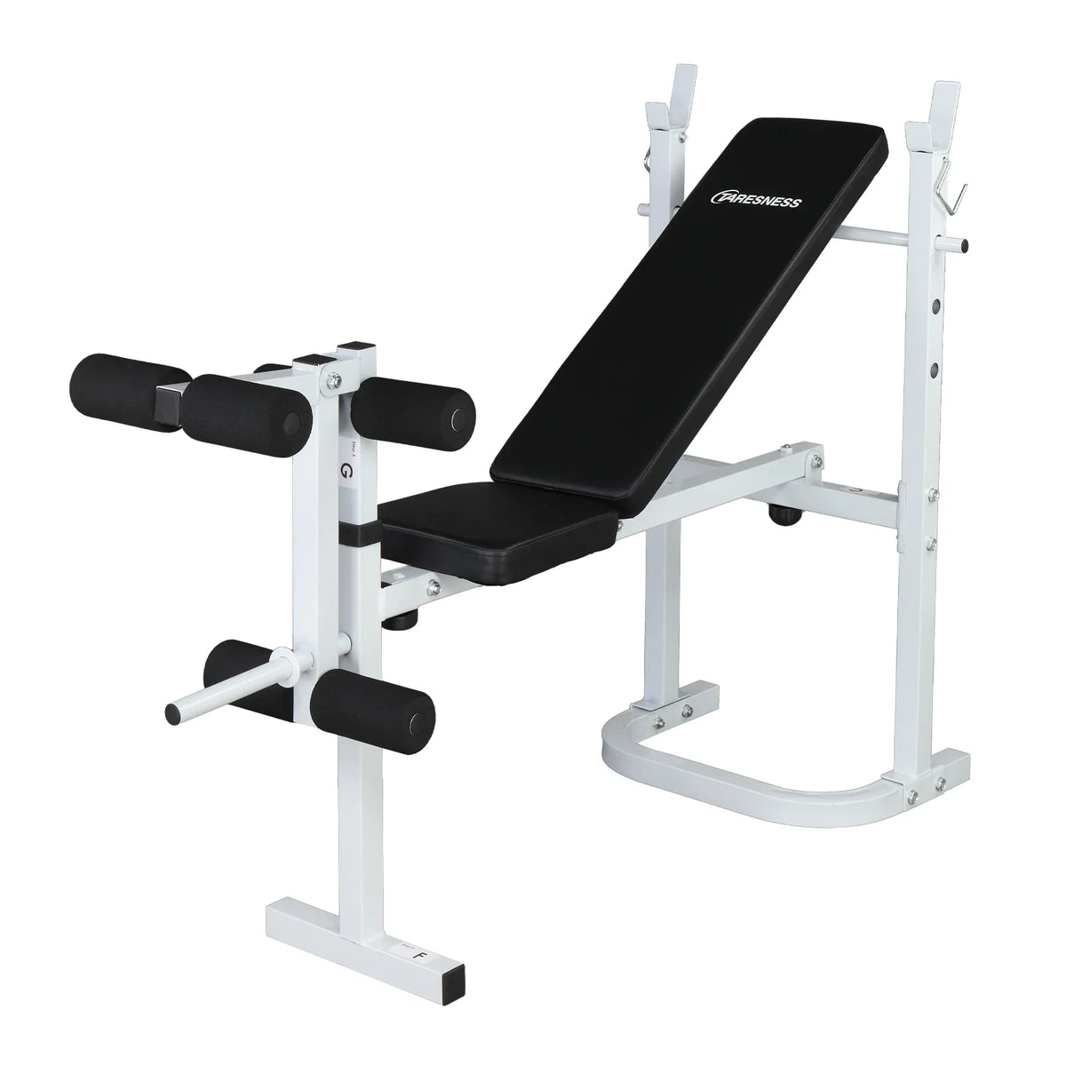 Squat Weight Rack Olympic with Winado Adjustable Bench,