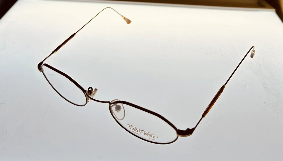 Eyewear Frame Gold Bob Tortoise BM777 47mm Mens Oval Antique Mackie